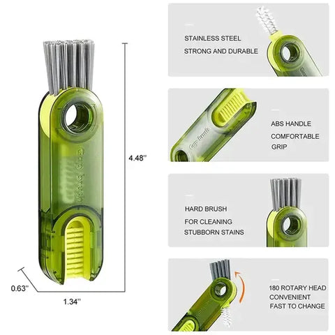 3-in-1 Silicone Cup Brush Set